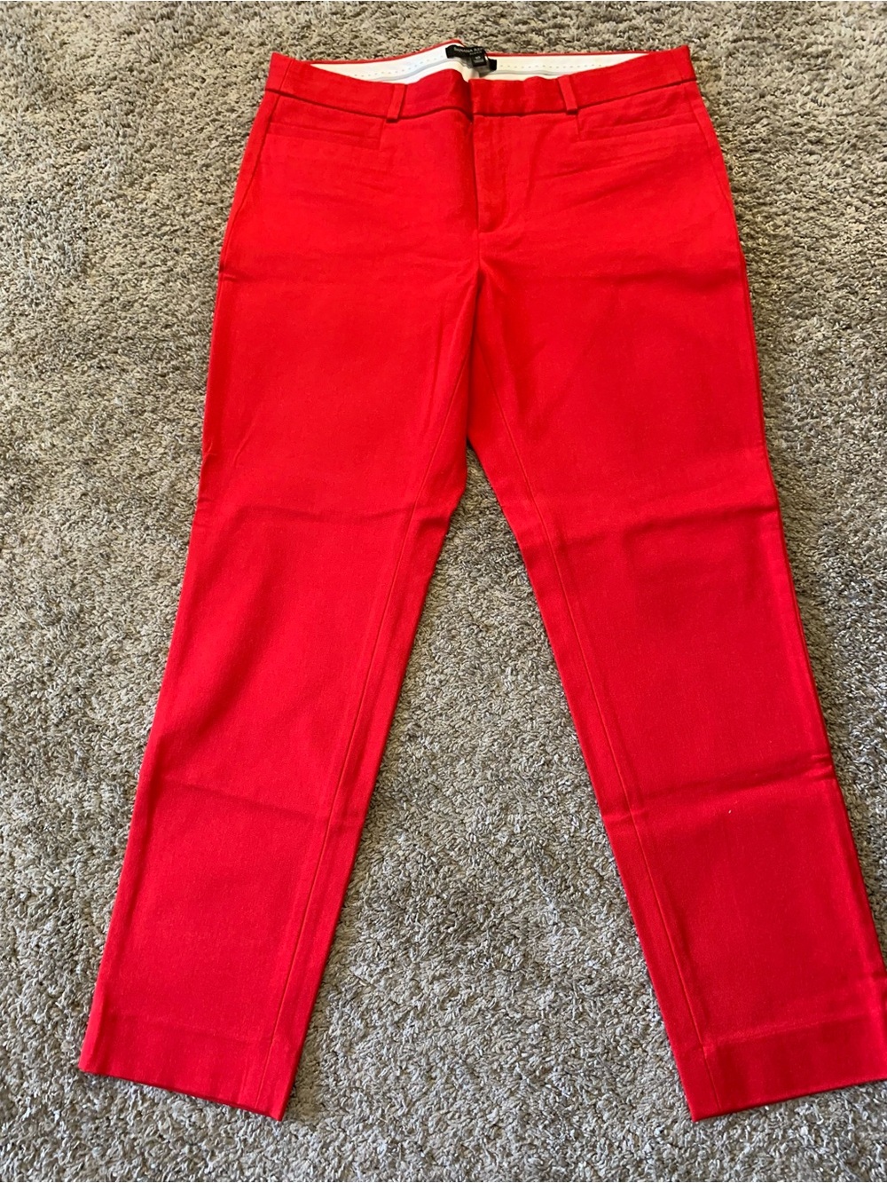 Women’s Red Slim Straight Jeans